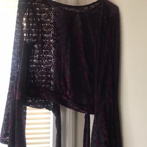 Black and purple Adam Levine blouse